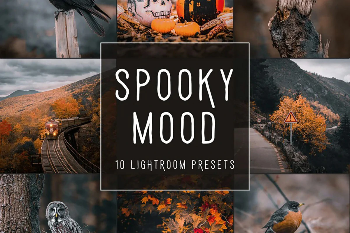 魔幻电影风光摄影后期调色Lightroom预设Spooky Mood LIMITED Presets