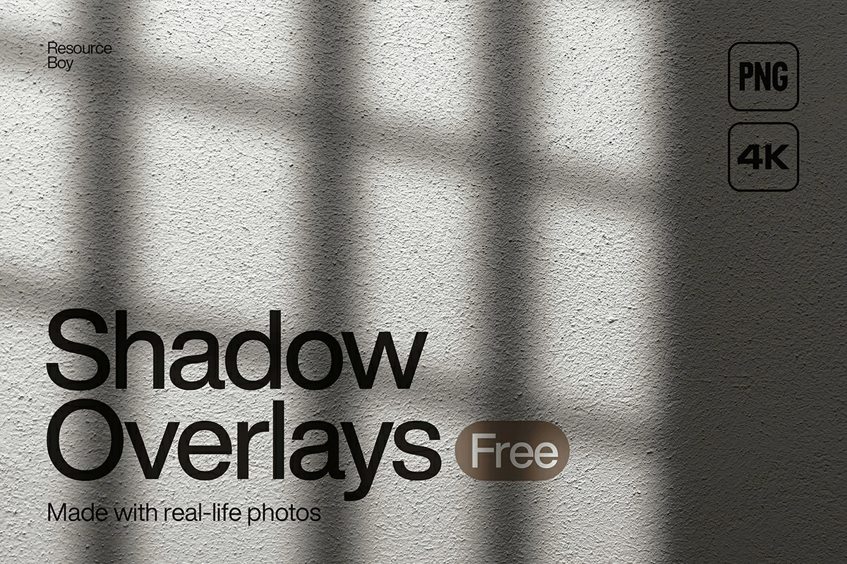【PNG素材】100款窗户树叶光线阴影百叶窗倒影图案创意叠加合成素材 100 Shadow Overlays