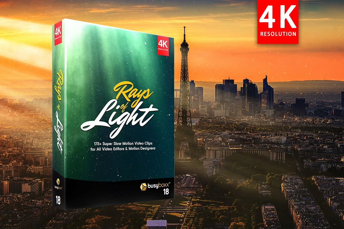 【4K视频素材】176个体积光聚光灯光线照射丁达尔光线耶稣光合成动画 BBV18 – Rays of Light