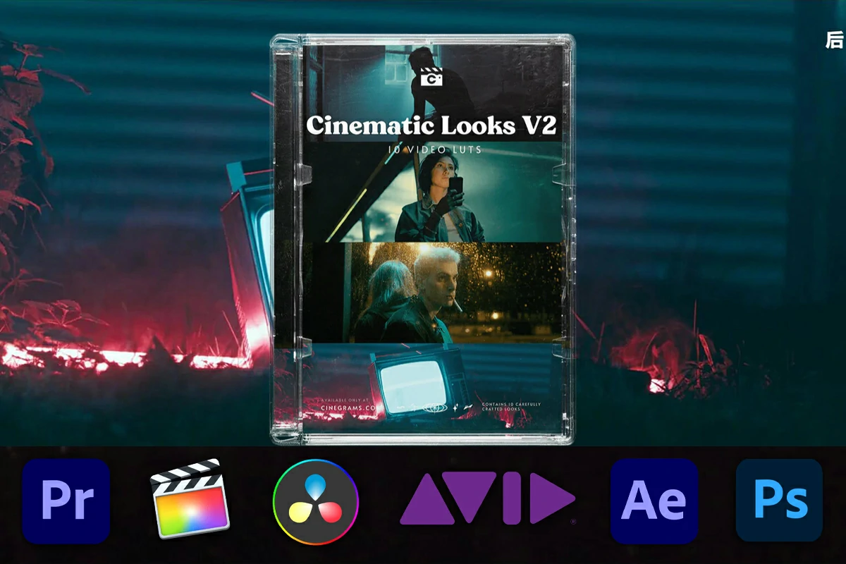 【Lut预设】10款经典影片好莱坞电影色彩模拟调色LUT预设合集 Cinematic Looks V2