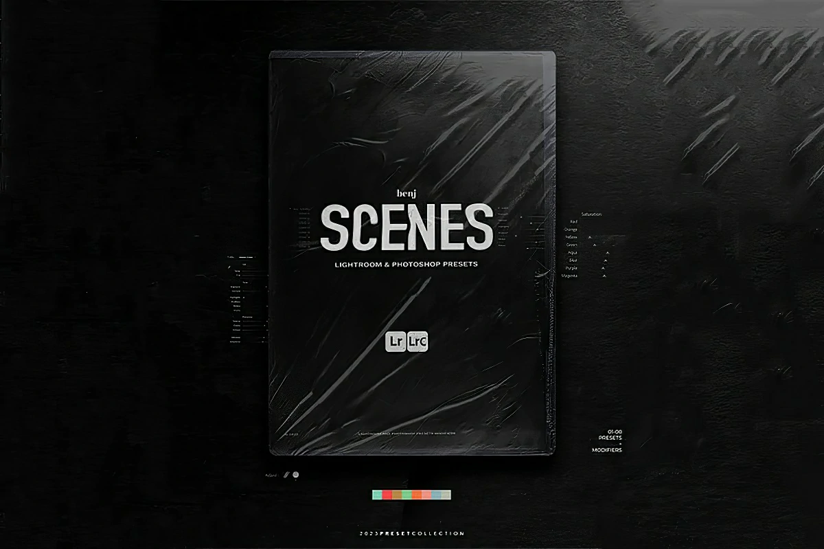 【LR预设】benj™ 8款独特电影风格场景情绪复古人文摄影调色Lightroom预设 benj™ – SCENES Preset Pack