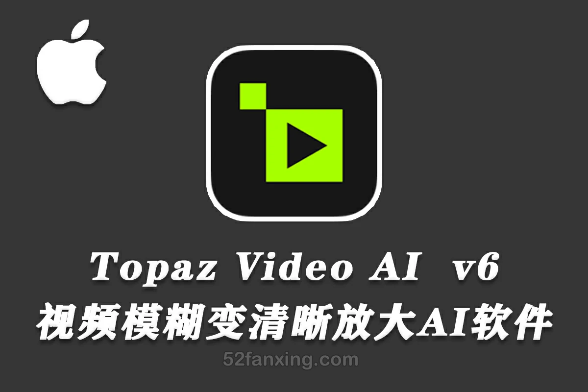 【视频放大】Topaz Video AI for Mac(视频无损放大修复软件) v6.0.2 汉化版